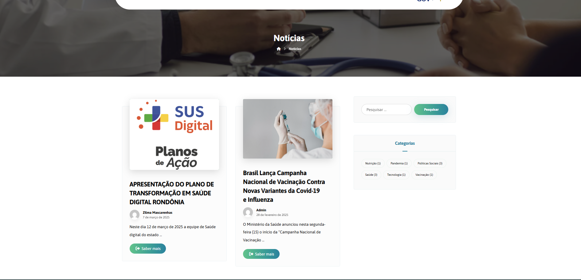 Portal da Telesaúde - Notícias
